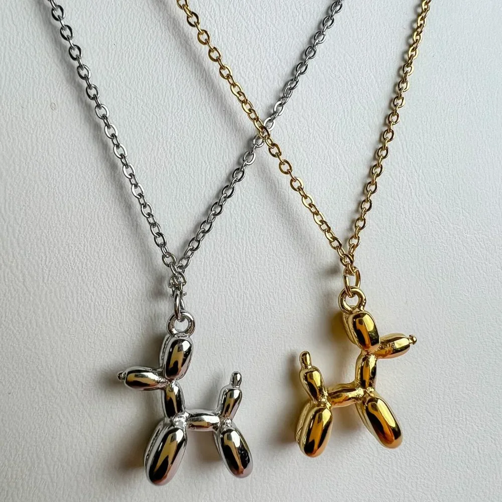 Dog Pendant Necklace Balloon Dog Necklace for Dog Lovers - Picture 3 of 8